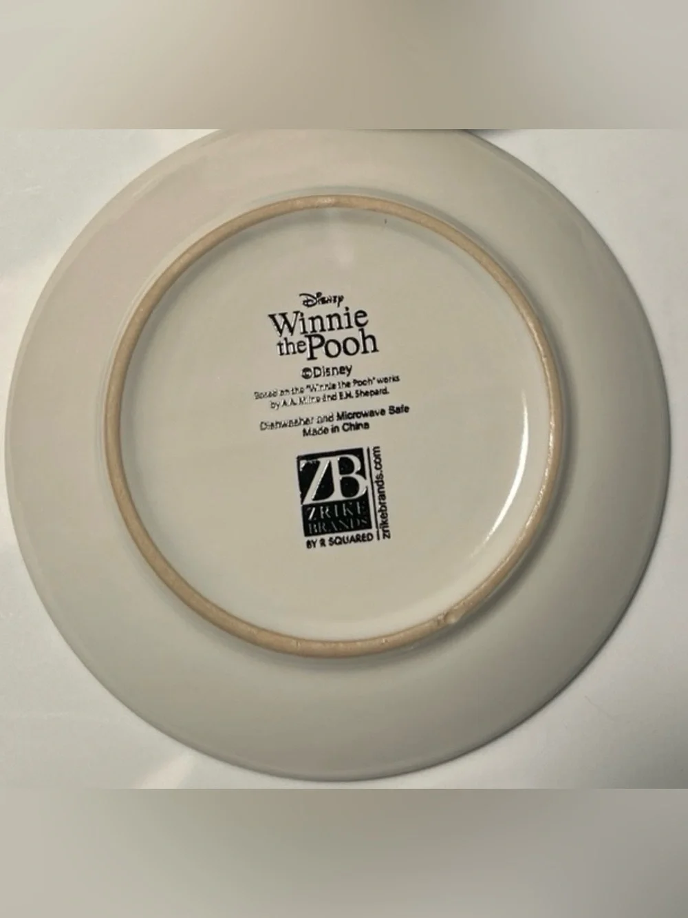 Disney Winnie the Pooh Halloween Ghost Ceramic 6” Appetizer Plates 4 Count